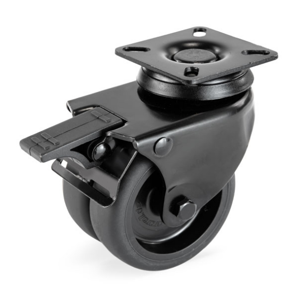 Swivel Castor With Total Lock Institutional Series 320BP, Wheel RBB